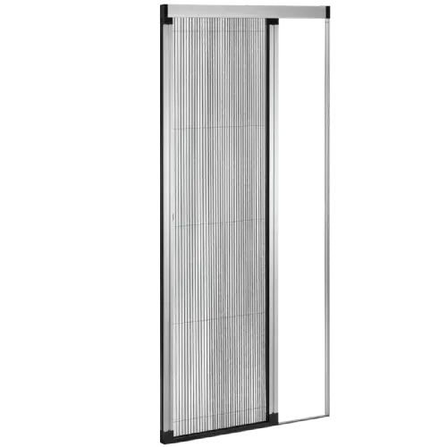 Mosquitera plisada Kit para puertas de paso continuo como terrazas o jardines